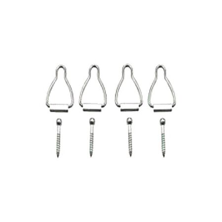 Ace Silver Aluminum Spline Channel Bail Latch 4 pk