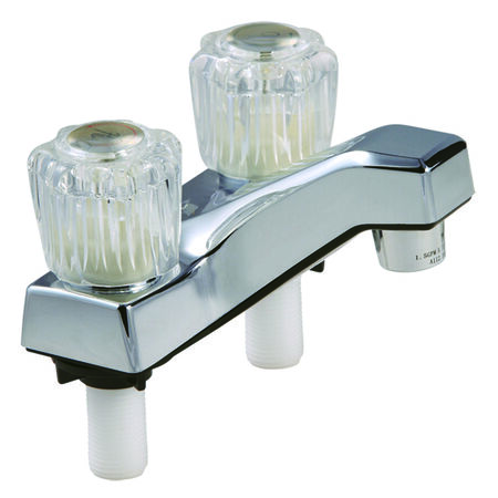Home Plus Chrome Centerset Bathroom Sink Faucet 4 in.