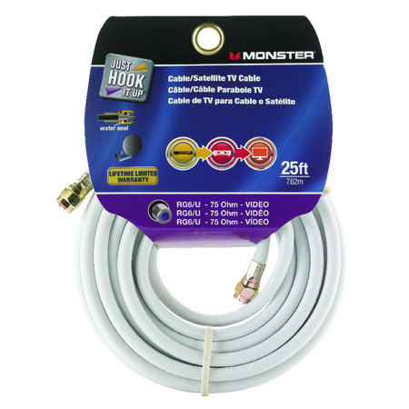 Monster Just Hook It Up 25 ft. Video Coaxial Cable
