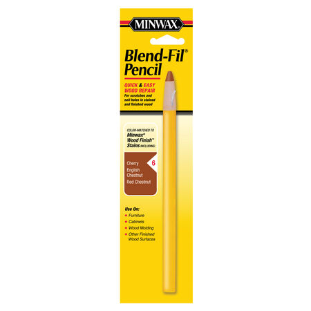 Minwax Blend-Fil No. 6 Cherry, Chestnut, English Chestnut, Red Walnut Wood Pencil 1 oz