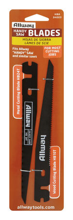 Allway 7.5 in. L 24 TPI Hand Handy Saw Blade Steel