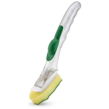 Libman 3 in. W 11 in. Plastic/Rubber Handle Dish Scrubbing Wand