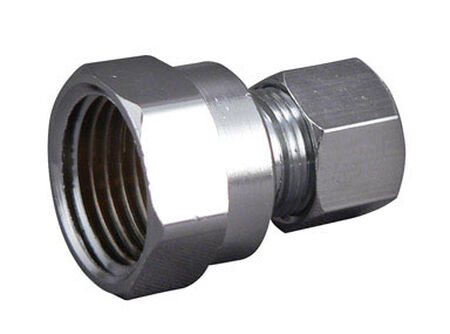 Ace 1/2 in. FPT x 3/8 in. Dia. Compression Brass Straight Connector