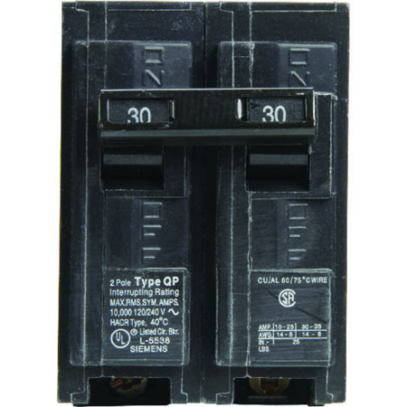 Siemens 30 amps Standard 2-Pole Circuit Breaker