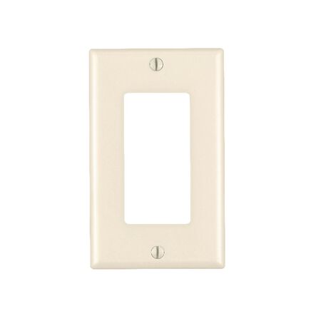 Leviton Decora Almond 1 gang Thermoset Plastic Decorator Wall Plate 10 pk