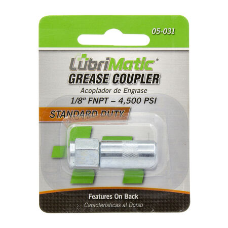 Lubrimatic 1/8 in. Straight Grease Gun Coupler 1 pk