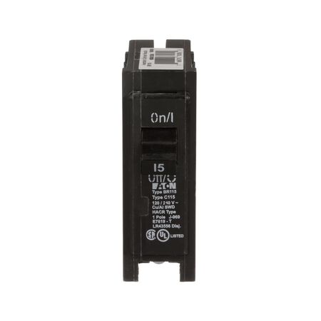 Eaton 15 amps Plug In Single Pole Circuit Breaker