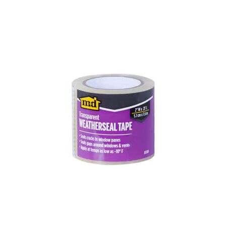 M-D Building Products Clear Polyethylene Weather Sealing Tape For Windows 300 in. L x 2 in.