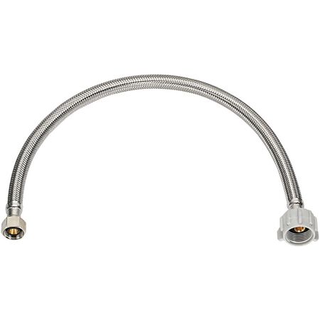 Ace 1/2 in. Compression in. X 7/8 in. D Ballcock 16 in. Braided Stainless Steel Toilet Supply Line