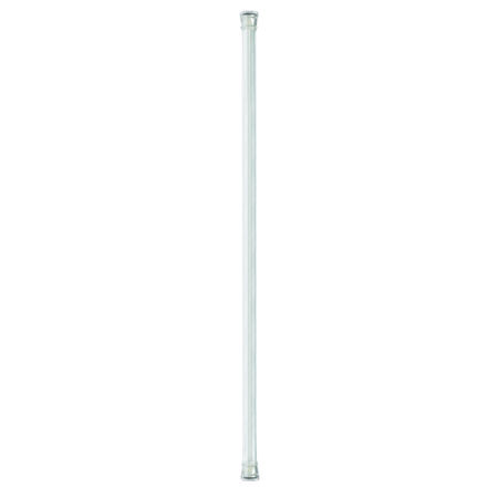 Zenith Products Shower Tension Rod 60 in. L Silver