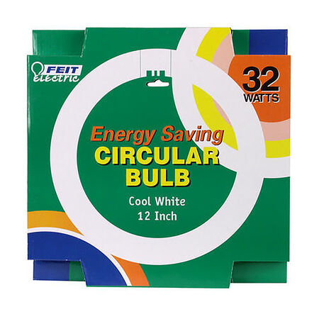 Feit Electric 32 W T9 12 in. D Circline Fluorescent Bulb Cool White Circular 4100 K 1 pk