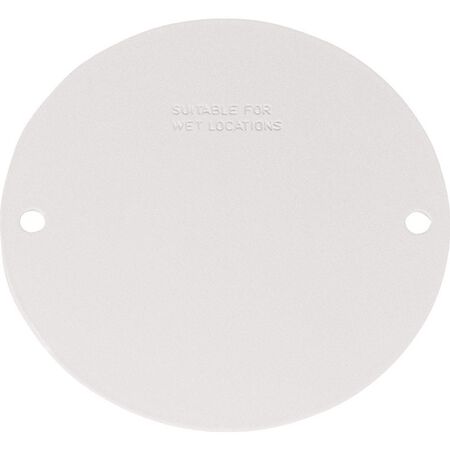 Sigma Engineered Solutions Round Steel 4.13 in. H X 4.13 in. W Flat Box Cover