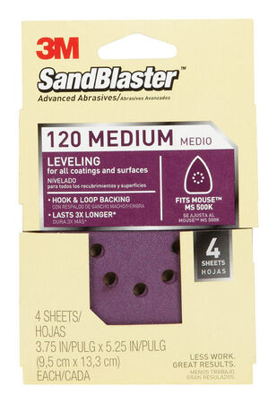 sandpaper sandblaster 3m grit pk mouse medium