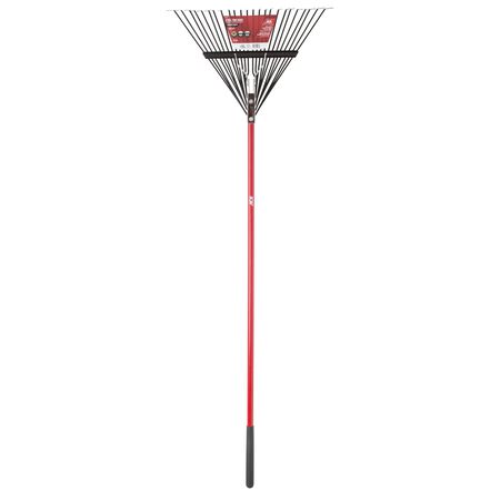 Ace 65 in. 24 Tine Steel Rake Fiberglass Handle