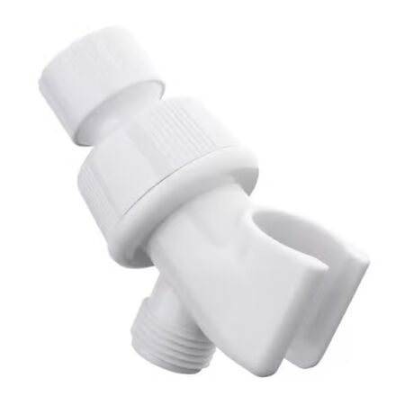 Oakbrook Collection White Plastic Shower Arm Mount