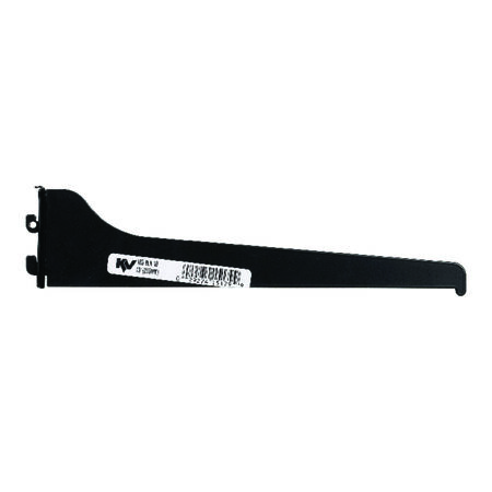 Knape & Vogt Black Steel Regular Duty Bracket 16 Ga. 10 in. L 160 lb