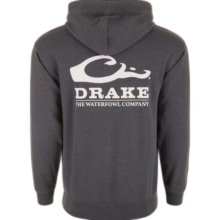 Drake The Waterfowl Company Logo Hoodie Charcoal Heather M