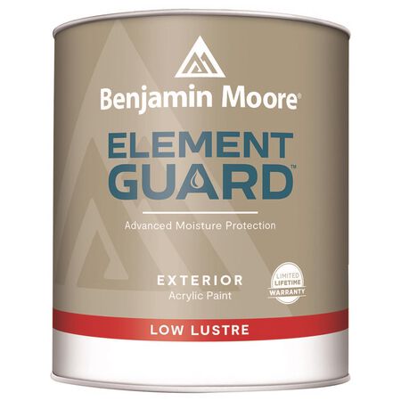 Benjamin Moore Element Guard Low Luster White Paint Exterior 1 qt