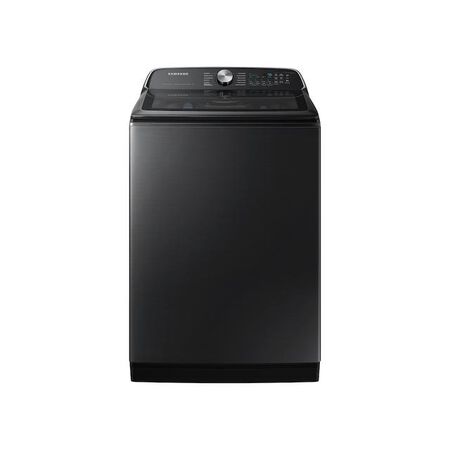 Samsung 5.4 cu. ft. Extra-Large Capacity Smart Top Load Washer with ActiveWave Agitator and Super Speed Wash in Brushed Black