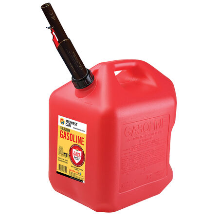 Midwest Can Flame Shield Safety System Plastic Gas Can 5 gal
