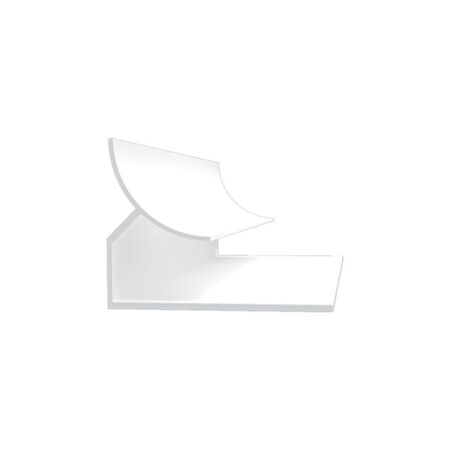 Trusscore Trim Inside Corner Cove 10' White