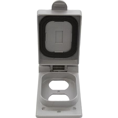 Cantex Rectangle PVC 1 gang 5 in. H X 2-7/8 in. W Box Cover