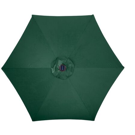 Living Accents 9 ft. Tiltable Hunter Green Market Umbrella