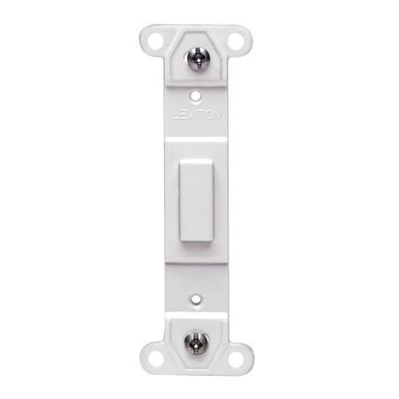 Leviton White 1 gang Plastic Blank Wall Plate 1 pk