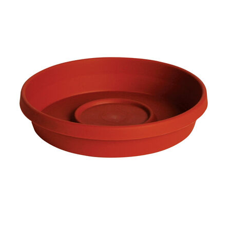 Bloem Terratray 2.5 in. H X 13 in. D Resin Traditional Tray Terracotta Clay