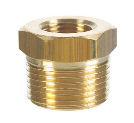 Ace 1/4 in. Dia. x 1/8 in. Dia. MPT To FPT Yellow Brass Hex Bushing