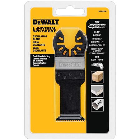 DeWalt Universal Fitment Bi-Metal Fast Cut Oscillating Blade Wood 1 Pack