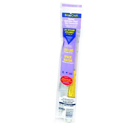 BrassCraft ProCoat 1/2 in. 1/2 in. D Stainless Steel Connector 12 in. L