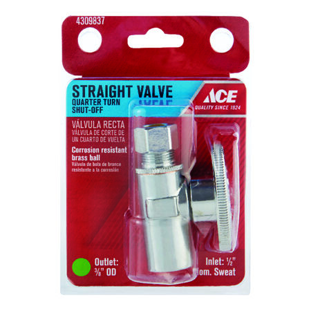 Ace Sweat Compression Brass Shut-Off Valve