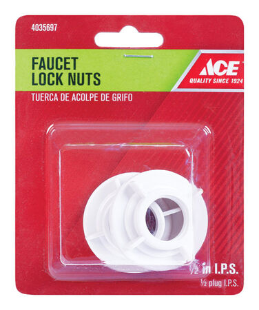Ace No. 8634C Plastic 2 pk Faucet Lock Nut
