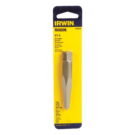 Irwin Hanson 3/8 in. X 3/8 in. D Carbon Steel Straight Screw Extractor 7 in. 1 pc