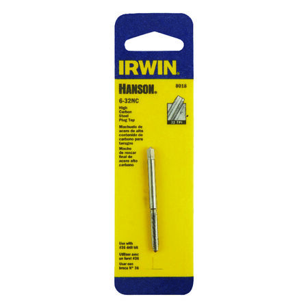 Irwin Hanson High Carbon Steel SAE Plug Tap 6-32 1 pc