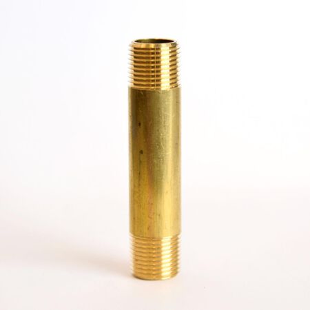 ATC 3/8 in. MPT 3/8 in. D MPT Yellow Brass Nipple 3 in. L
