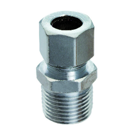 Ace 3/8 in. MPT T X 3/8 in. D Compression Brass Straight Connector