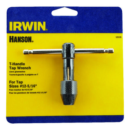 Irwin Hanson High Carbon Steel T-Handle Tap Wrench #12 to 5/16 in. 1 pc