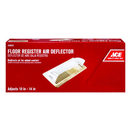 Ace 14 in. W 1-Way Clear Plastic Air Deflector
