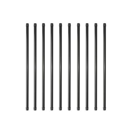Round Balusters – 26″ Long x 3/4″ Diameter Black Round Tubing Galvanized Steel Balusters (10 pcs)
