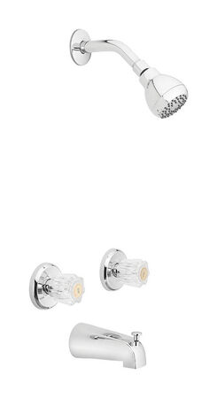 OakBrook Essentials 2-Handle Chrome Tub and Shower Faucet