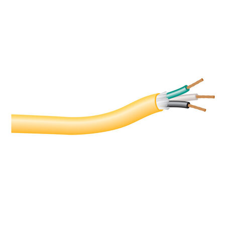 Yellow Jacket 14/3 SJTW 300 volts Service Cord Wire 250 ft. L Yellow - Sold by the foot