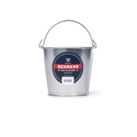 Behrens Hot Dipped 2 qt Galvanized Pail Gray