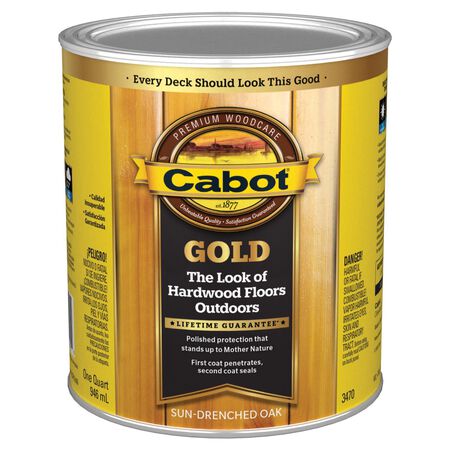 Cabot Gold Satin Sun-Drenched Oak Oil-Based Deck Varnish 1 qt