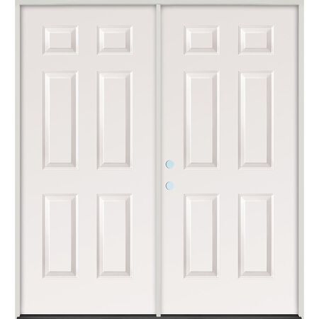 Steel Double Door 6068 6-Panel 49/16 Right hand
