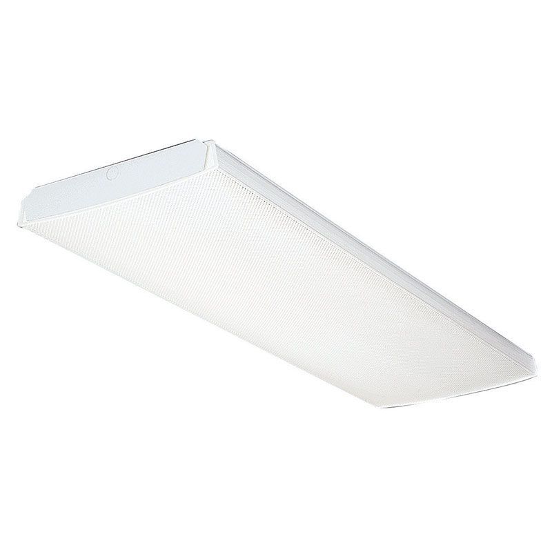 Lithonia Lighting 48 in. L 4 lights T8 Fluorescent Light Fixture Wrap