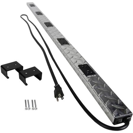 Legrand 6 ft. L 10 outlets Power Strip Silver