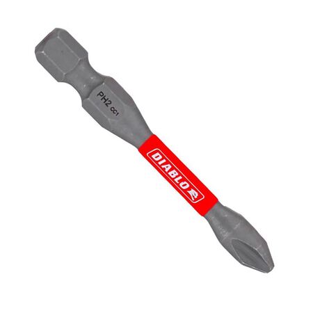 Diablo Phillips #2 X 2 in. L Driver Bit Black Oxide 5 pk