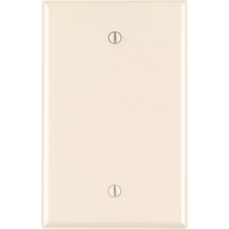 Leviton Almond 1 gang Nylon Blank Wall Plate 1 pk